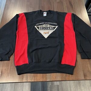 Vintage The Breed Of Distinction Belgians XL Sweatshirt Made In USA With Pockets